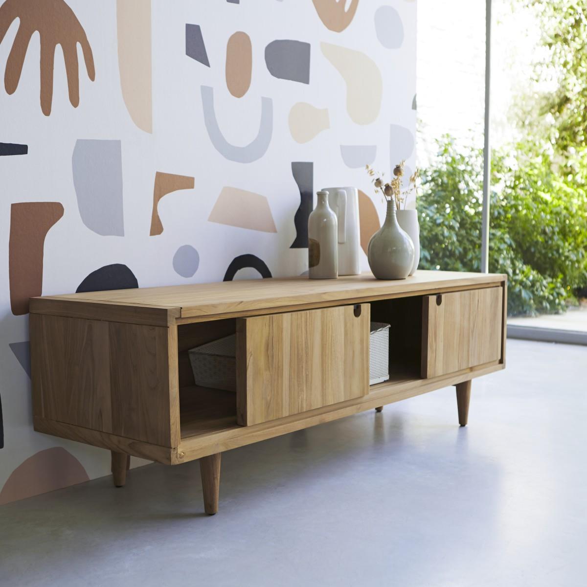 Tikamoon - Jonàk - Tv-meubel van massief teakhout 140 cm
