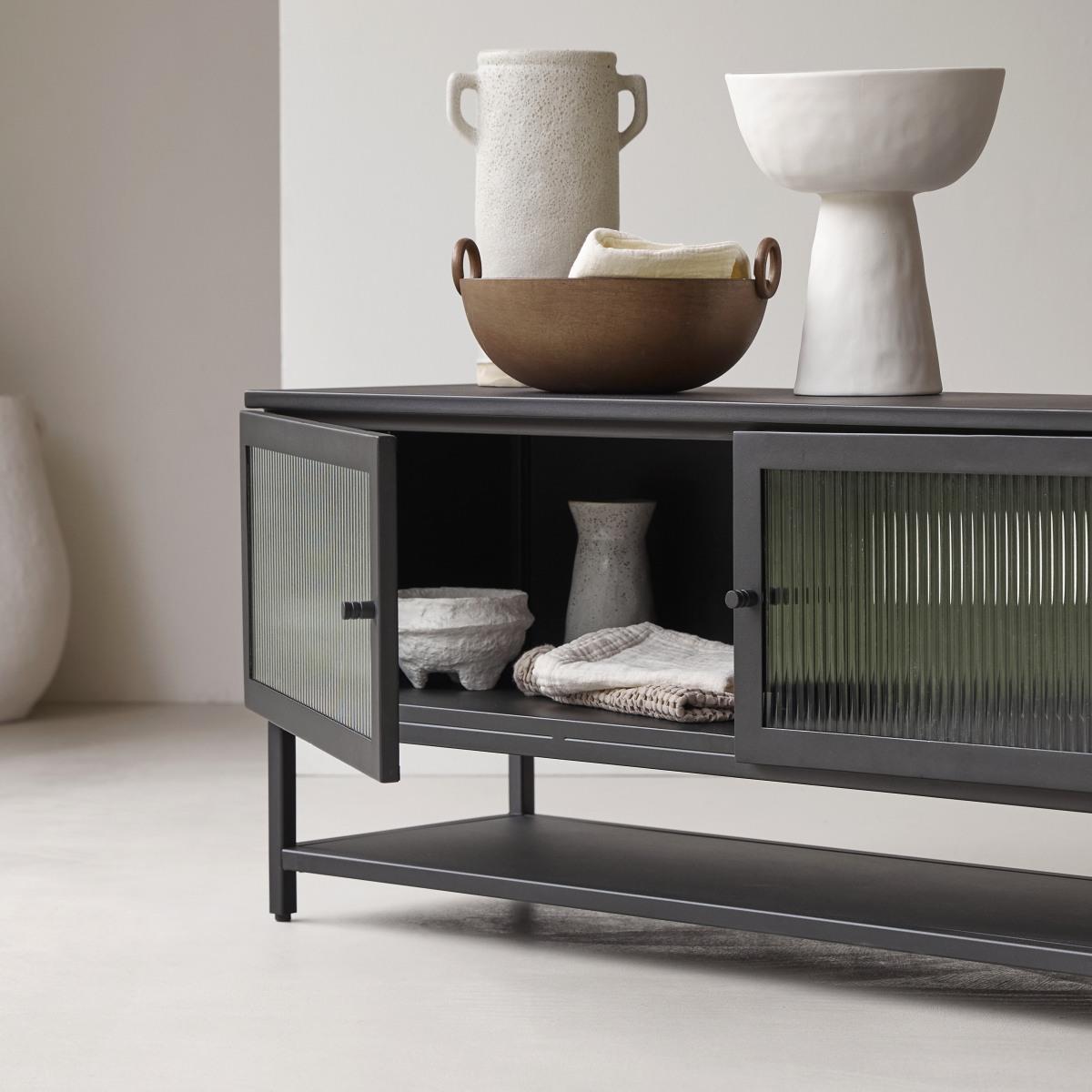 Tikamoon - Metalen tv-meubel Antonin 120 cm