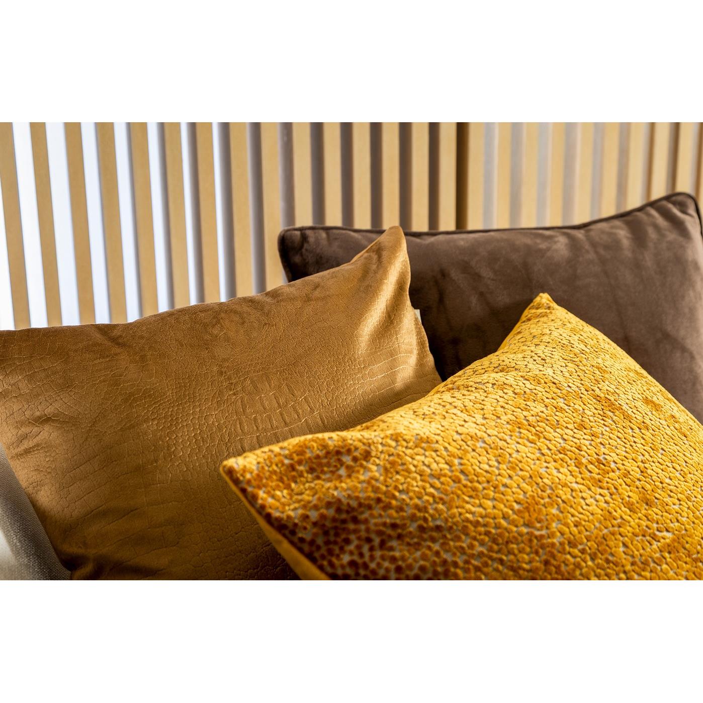 Dutch Decor kussenhoes CROCO - 40x40 cm Tobacco Brown
