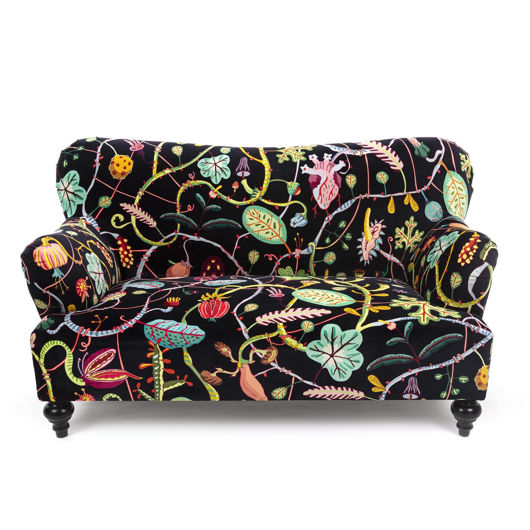 Seletti Bank 2-zits Botanical Diva Black