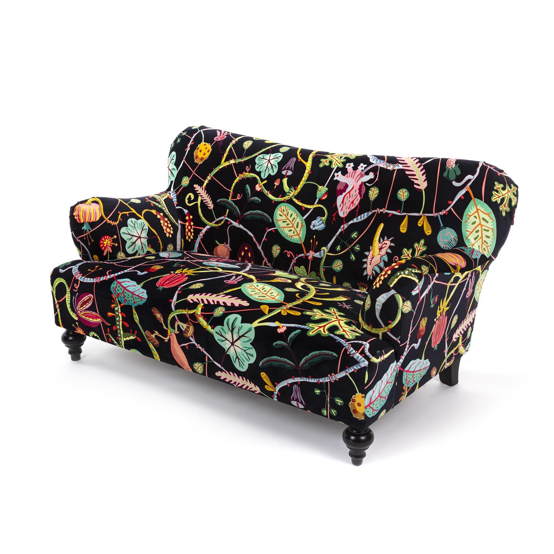 Seletti Bank 2-zits Botanical Diva Black