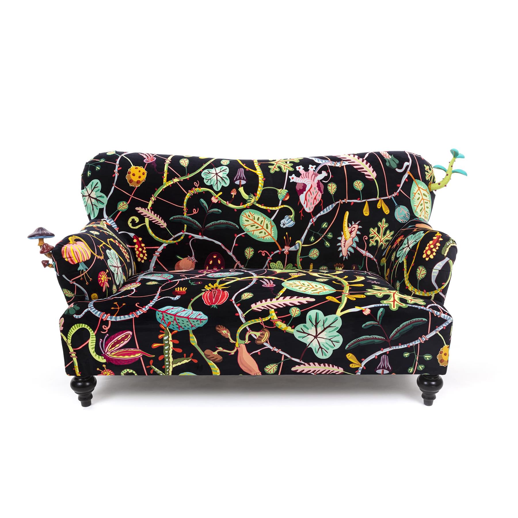 Seletti Bank 2-zits Botanical Diva Black