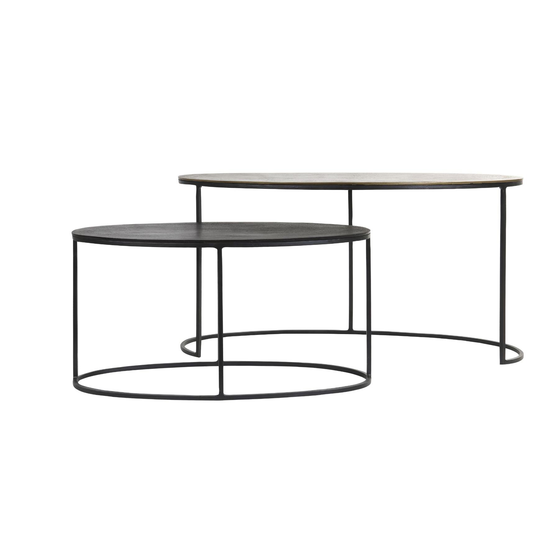 Light & Living Bijzettafel Paxson - Brons - 89x42x46cm