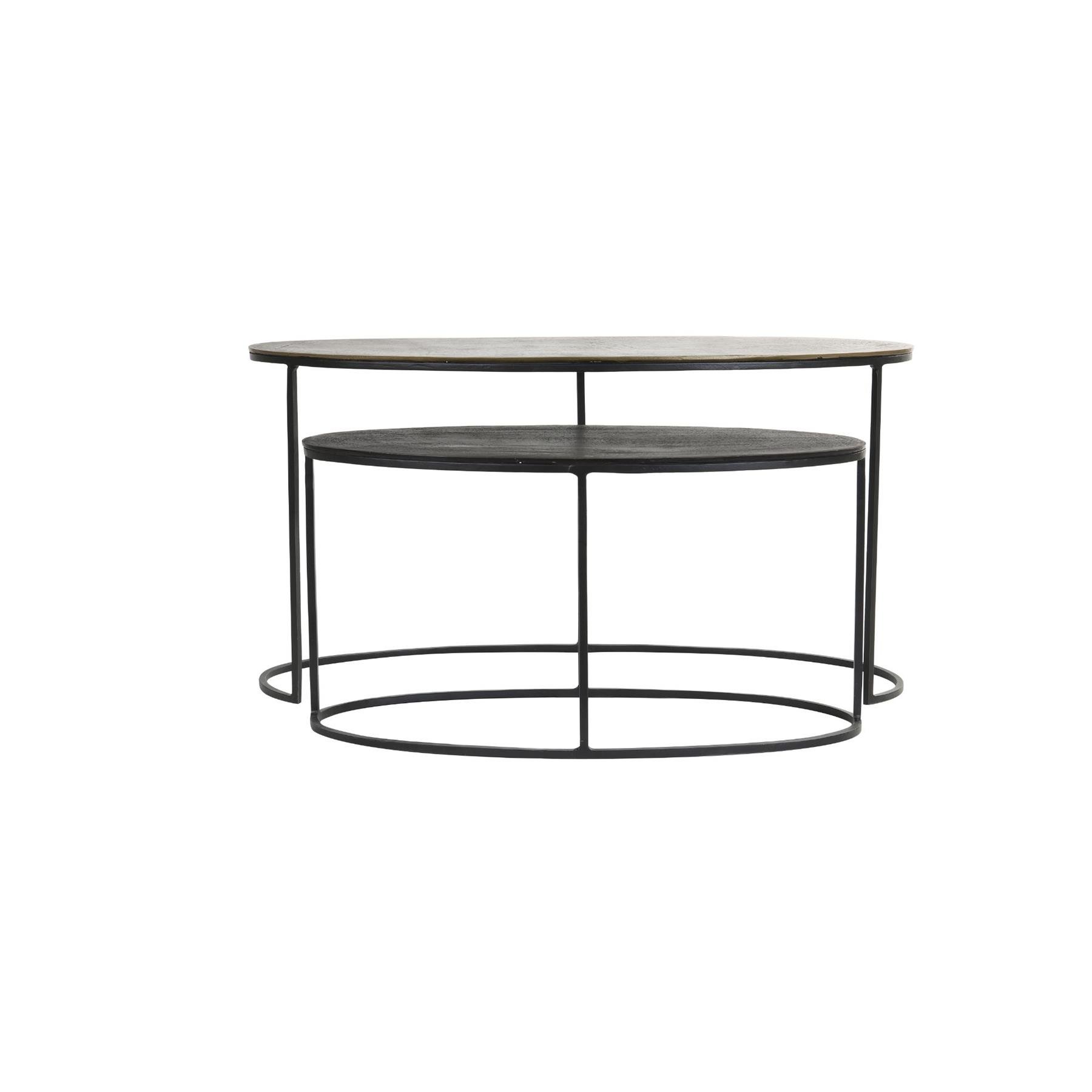Light & Living Bijzettafel Paxson - Brons - 89x42x46cm