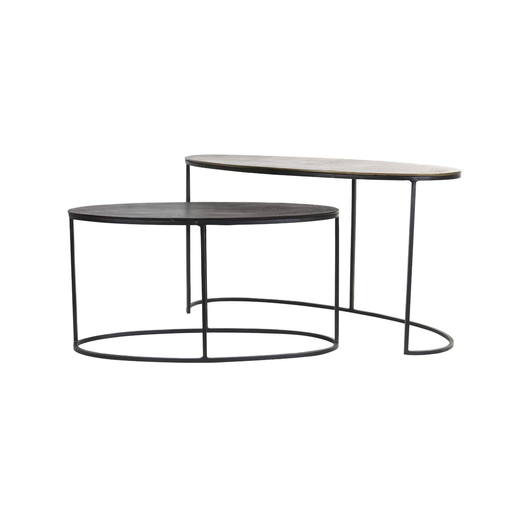 Light & Living Bijzettafel Paxson - Brons - 89x42x46cm