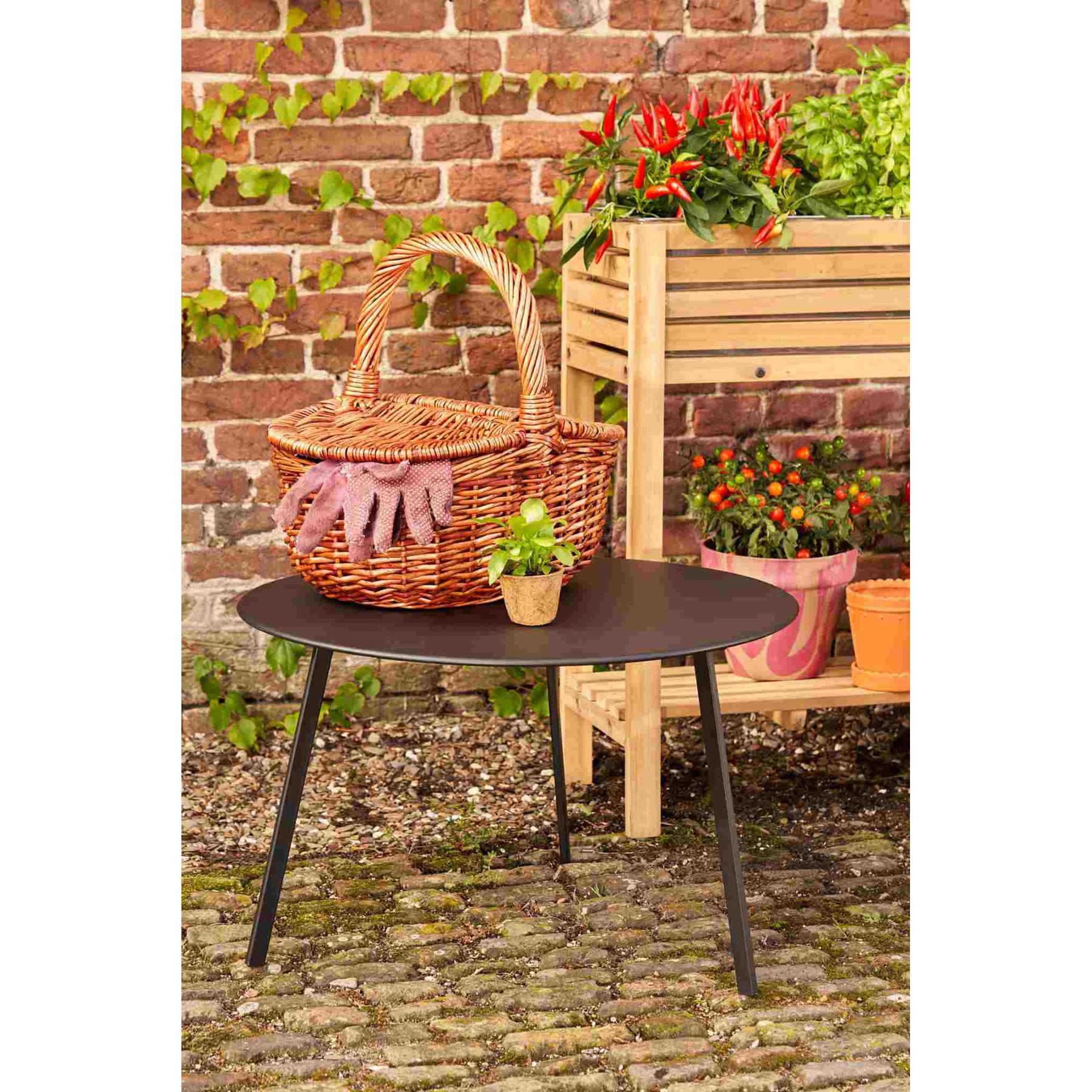 Mica Decorations Seatle Bijzettafel voor Buiten - Metaal - Zwart