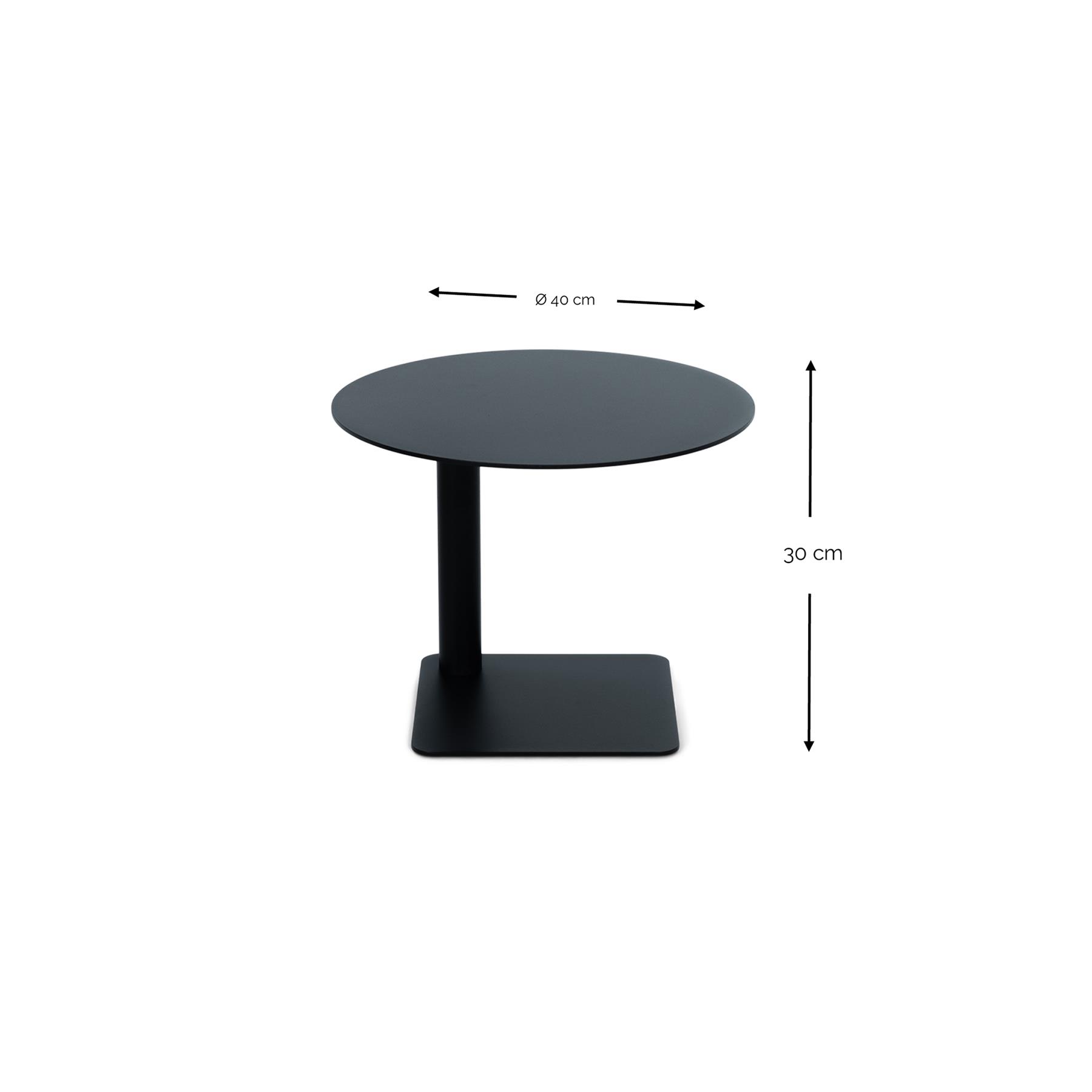 SPINDER DESIGN SUNNY LOW Bijzettafel - Zwart