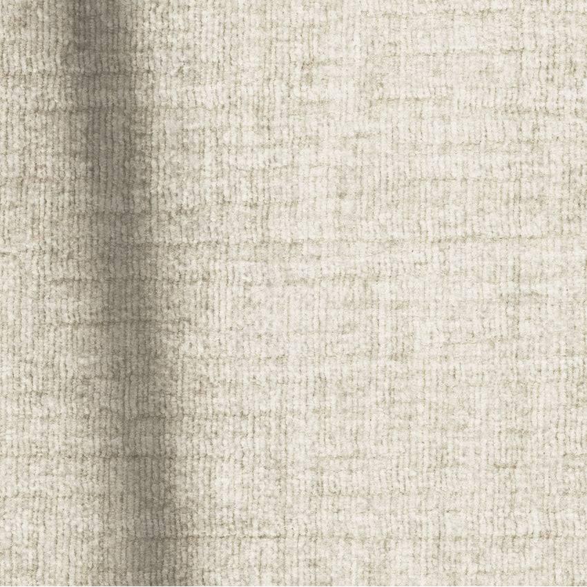 Slaapbank rechte hoek dunlopillo fluweelmotief crème 140cm