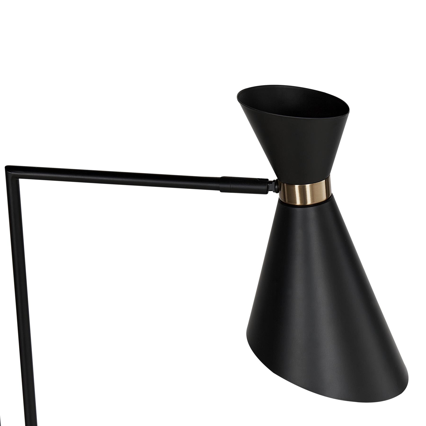 Beliani - MELAWI - Vloerlamp - Zwart - Ijzer
