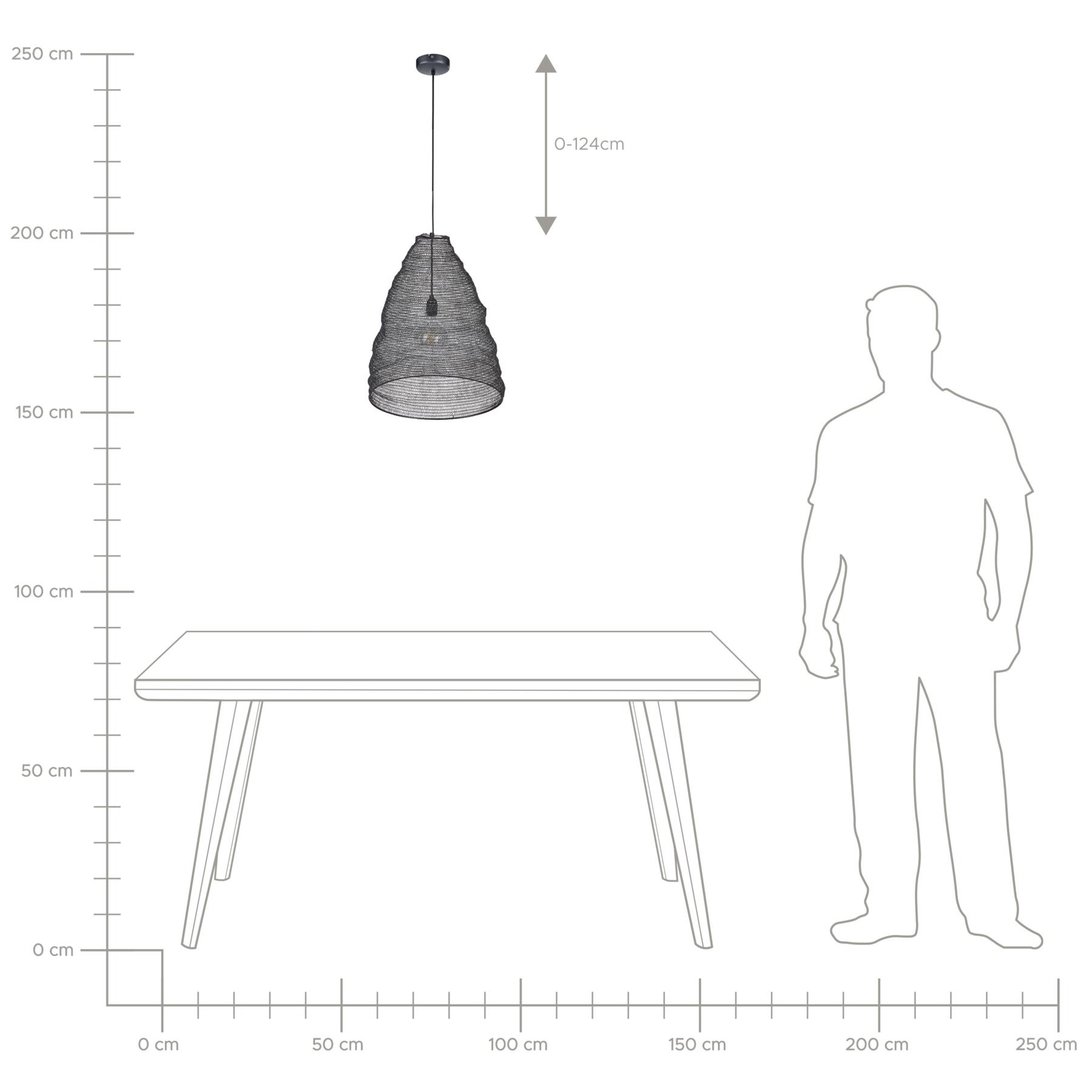 Beliani - PARBATI - Hanglamp - Zwart - Mesh