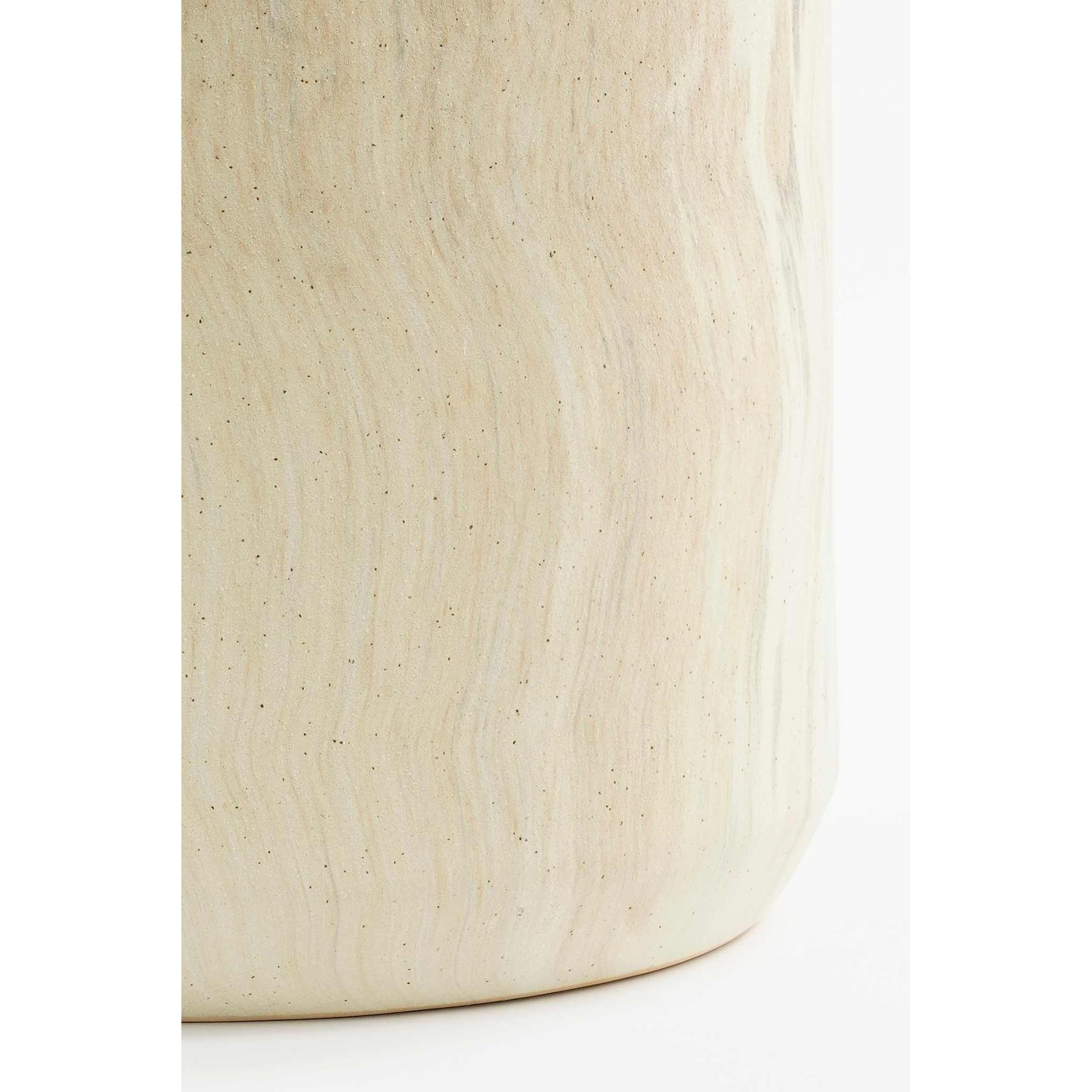Mica Decorations Trentino Vaas - L29 x B25 x H39 cm - Beige