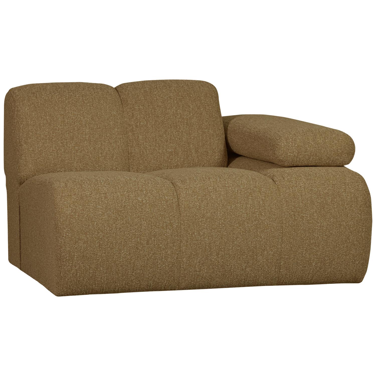 WOOOD Mojo 1-Zits Bank Met Arm Rechts - Bouclé - Beige - 74x120x97