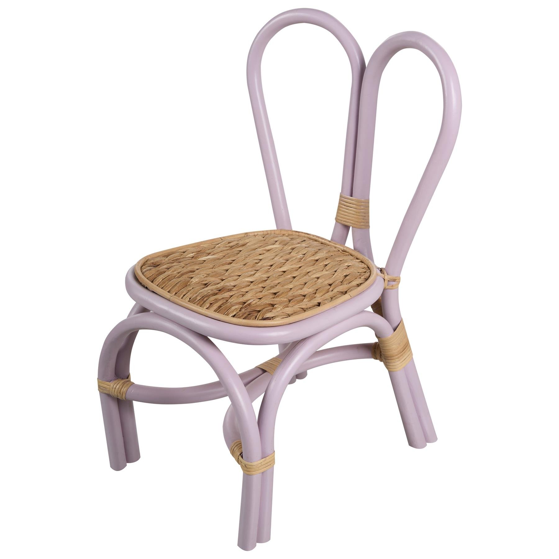 Beliani - DESIMI - Kinderstoel - Paars - Rotan