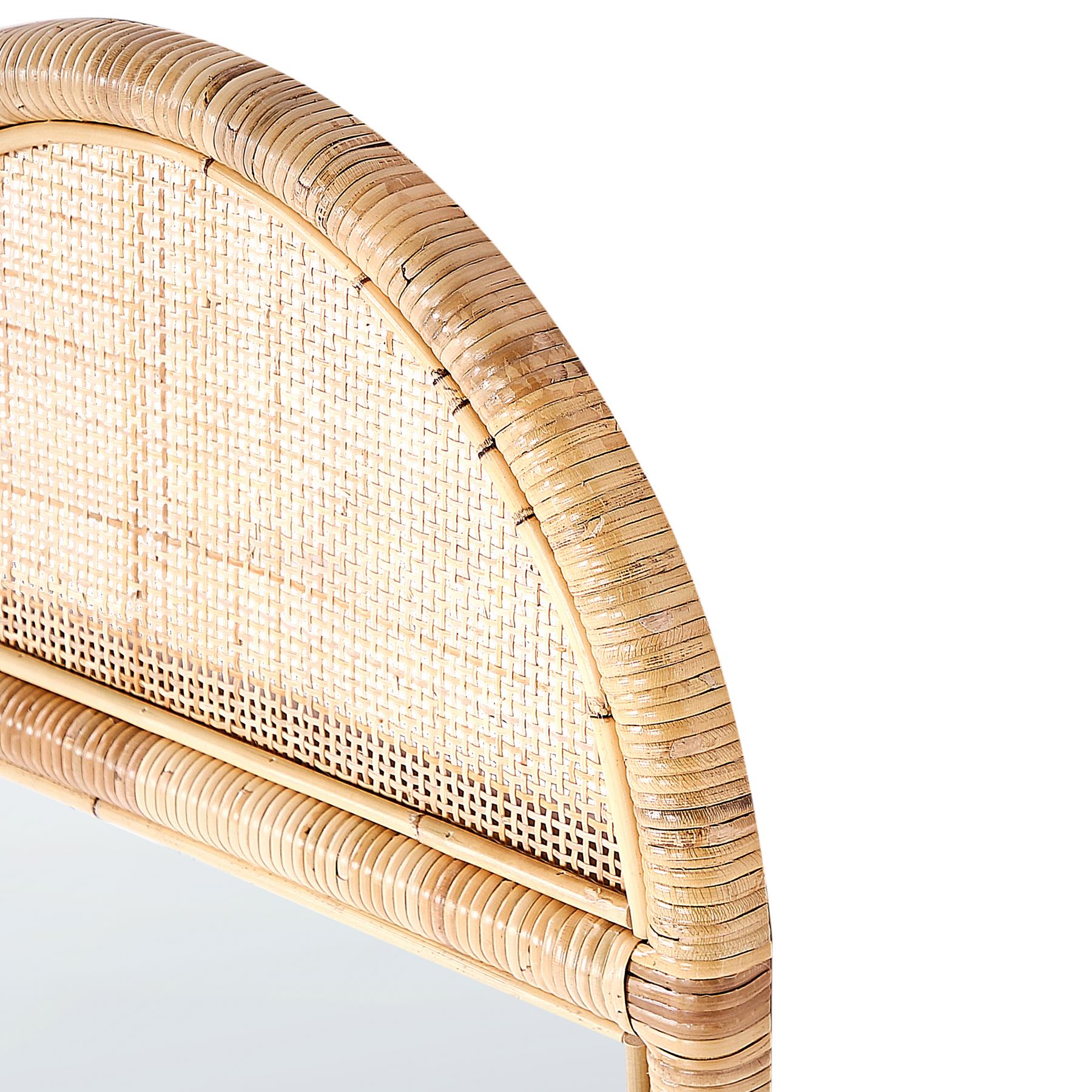 Beliani - BARGES - Wandspiegel - Naturel - Rotan