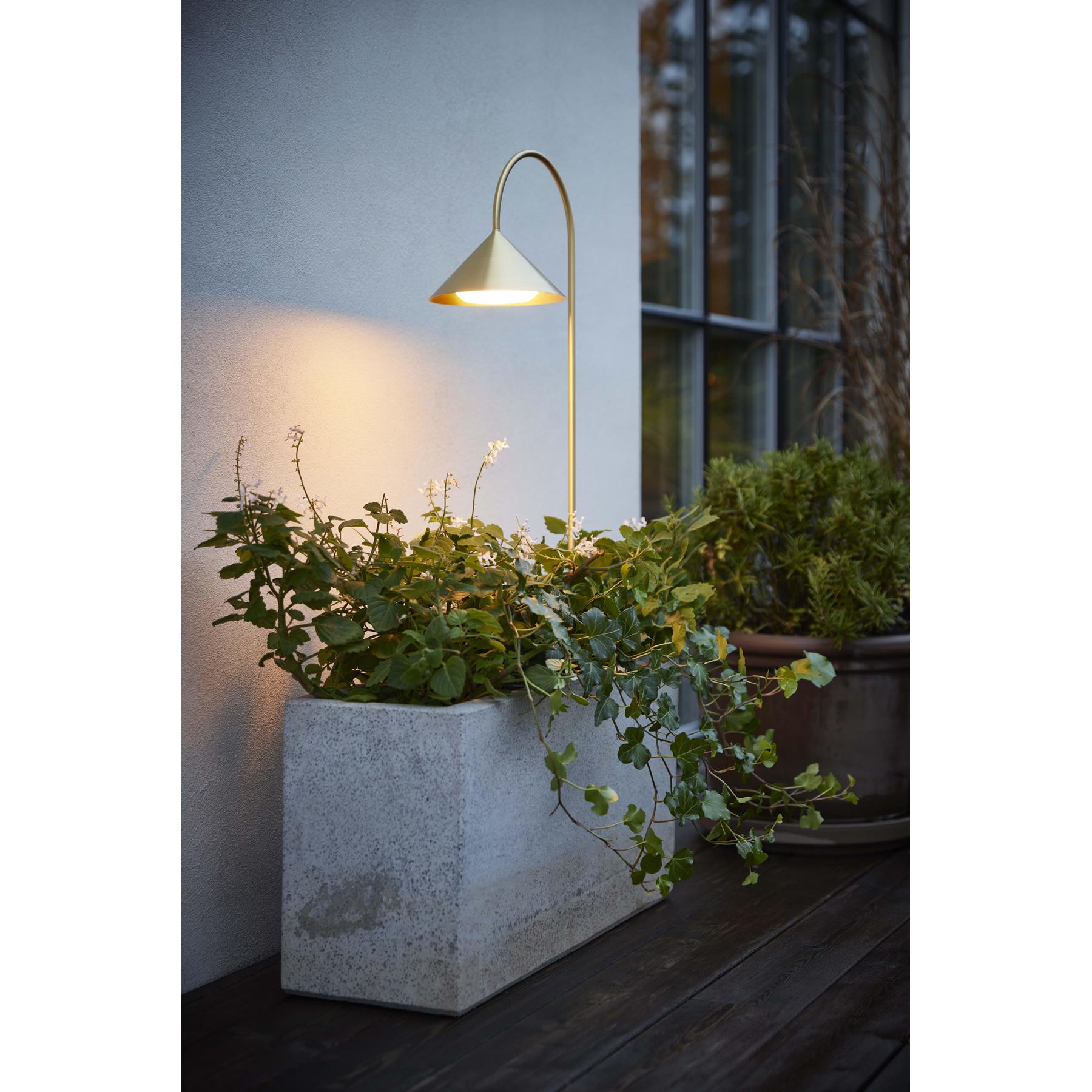 Frandsen Grasp sokkellamp H60 LED oplaadbaar matt black
