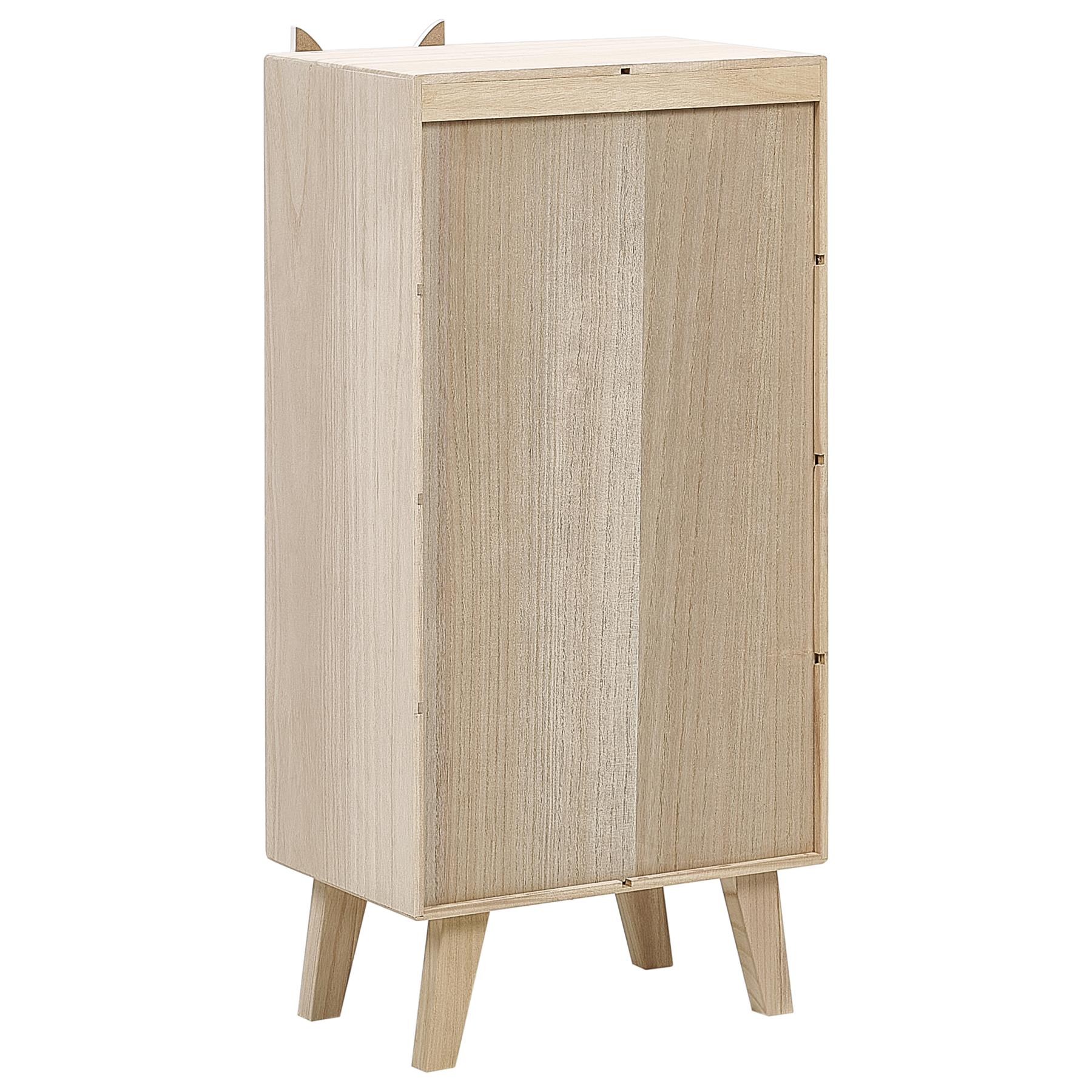 Beliani - RUPERT - Boekenkast - Lichthout|Wit - MDF