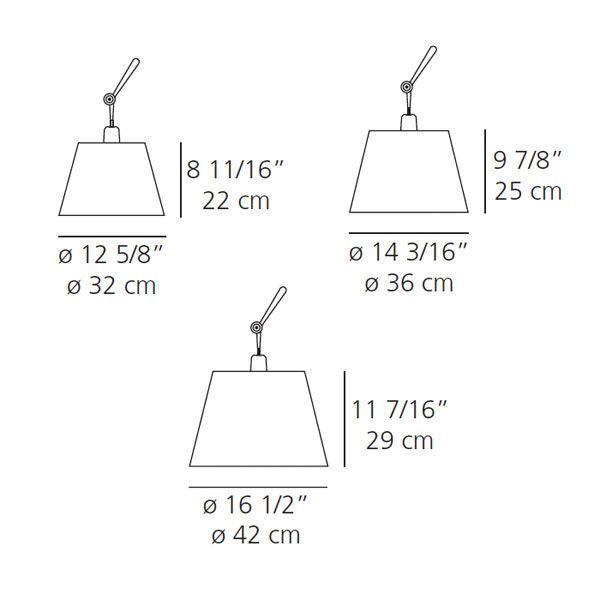 Artemide Tolomeo Mega Terra booglamp retrofit schakelaar alu grijs