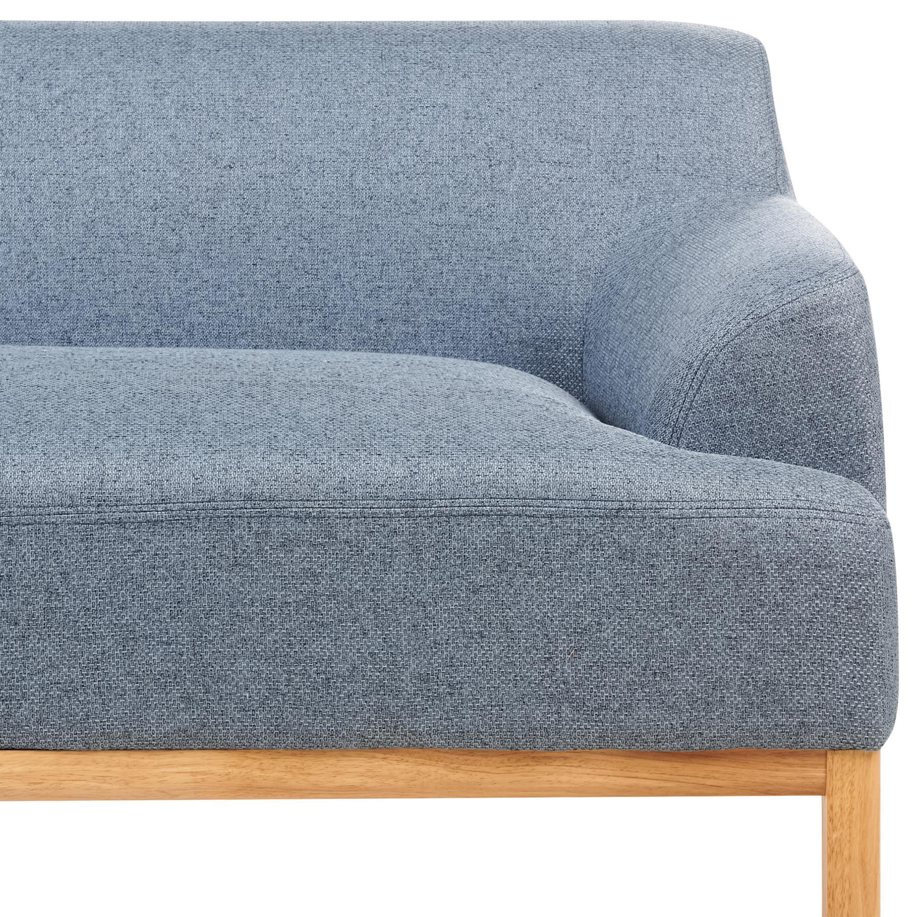 Beliani - SOSJO - Hoekbank - Blauw - Rechtszijdig - Polyester