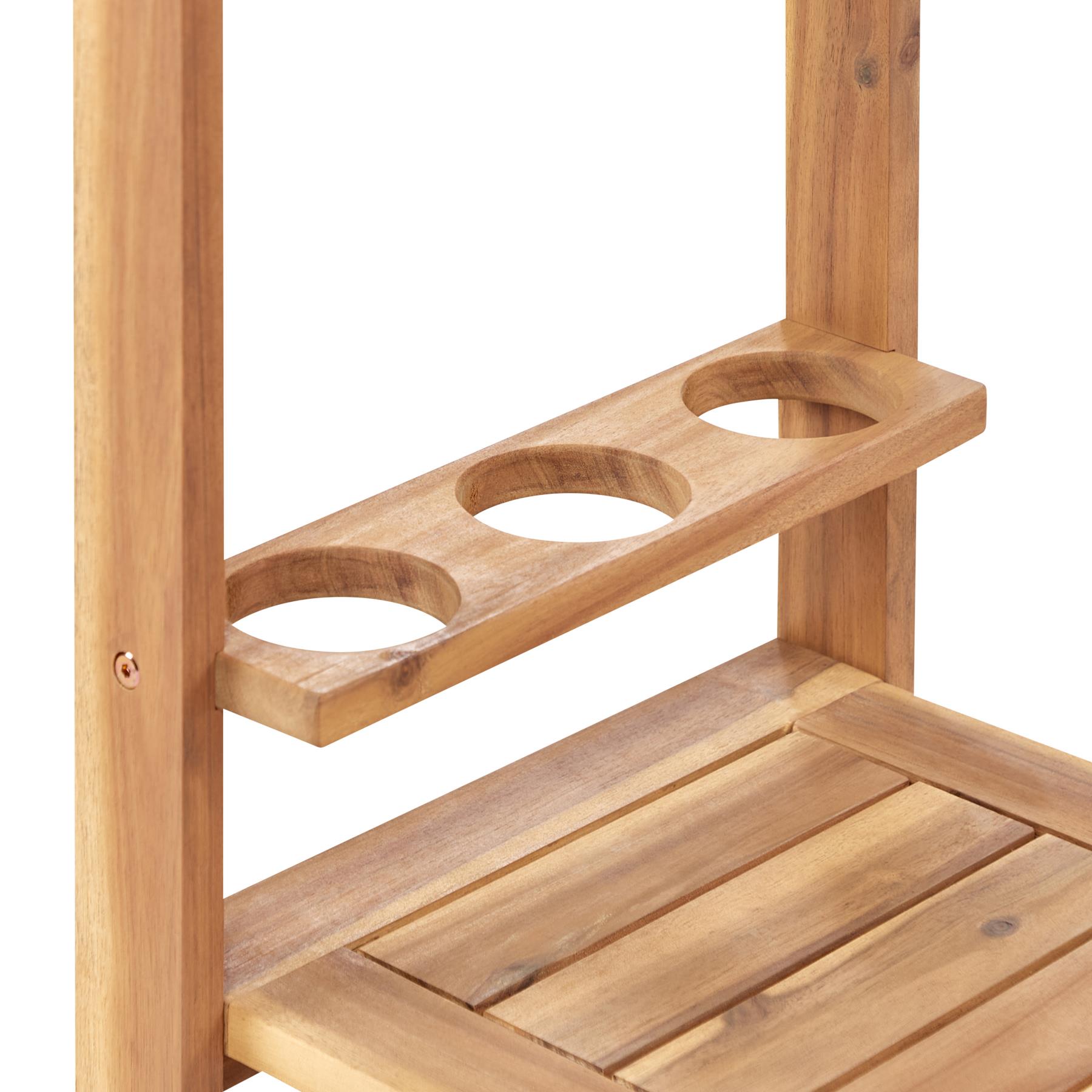 Beliani - SASSARI II - Trolley - Lichte houtkleur - Acaciahout