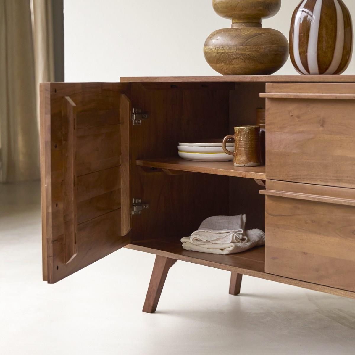 Tikamoon - Dressoir Niels van acaciahout 175 cm