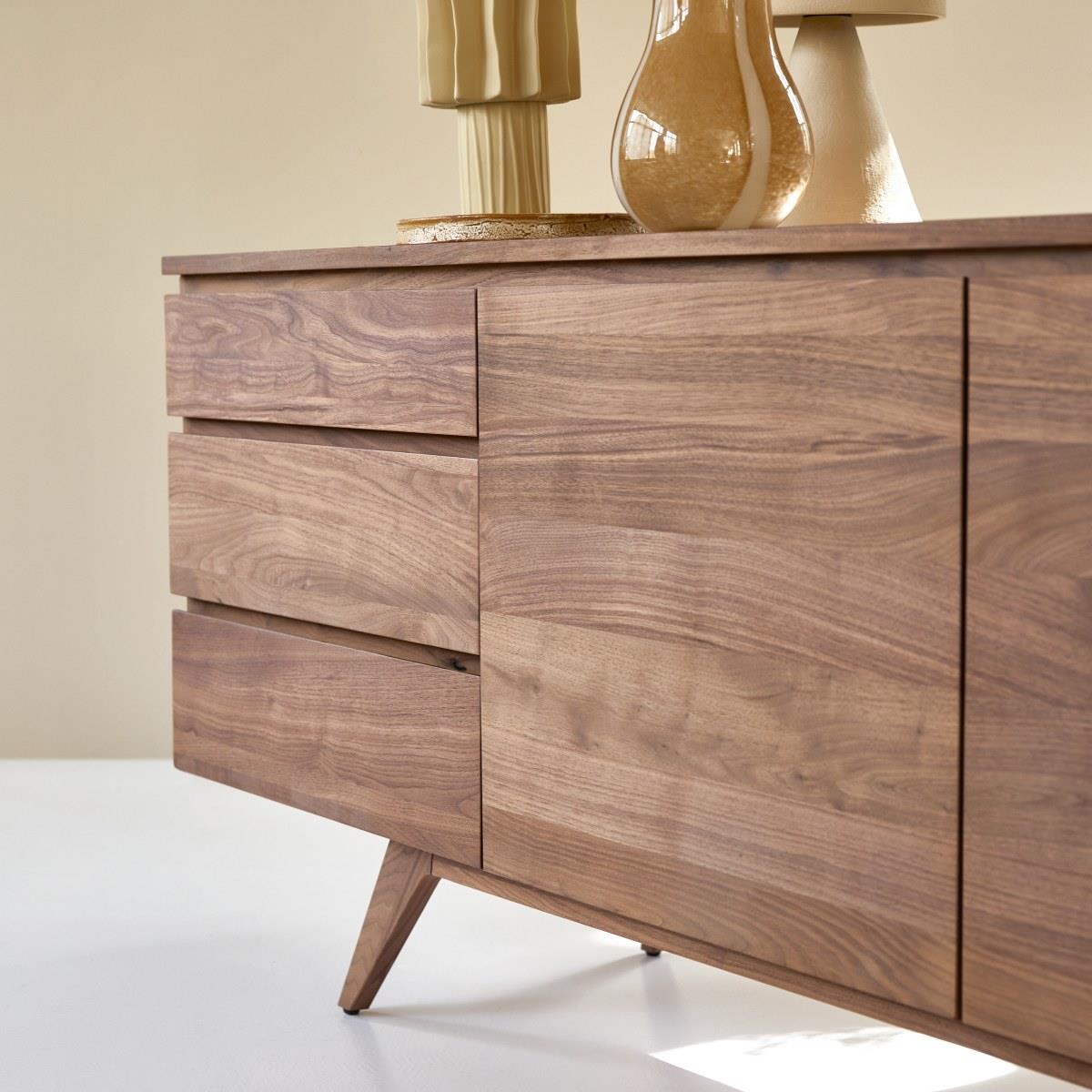 Tikamoon - Esmée - Massief notenhouten buffet 180 cm