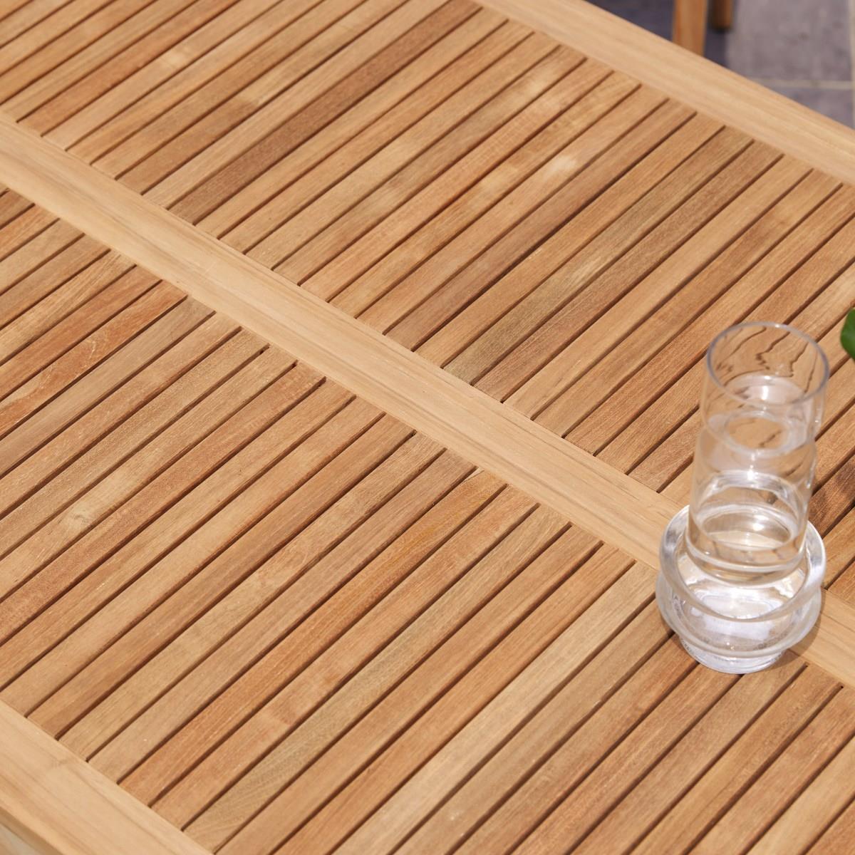 Tikamoon - Teo - Massief teakhouten tuintafel voor 6|8 personen.