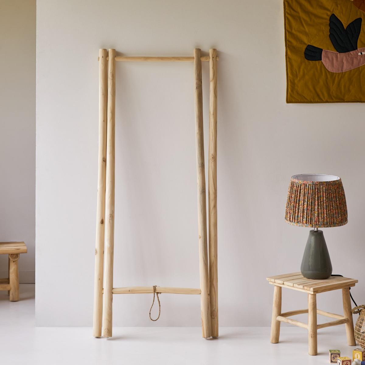 Tikamoon - Kilim - Kledingrek voor kinderen van massief teakhout