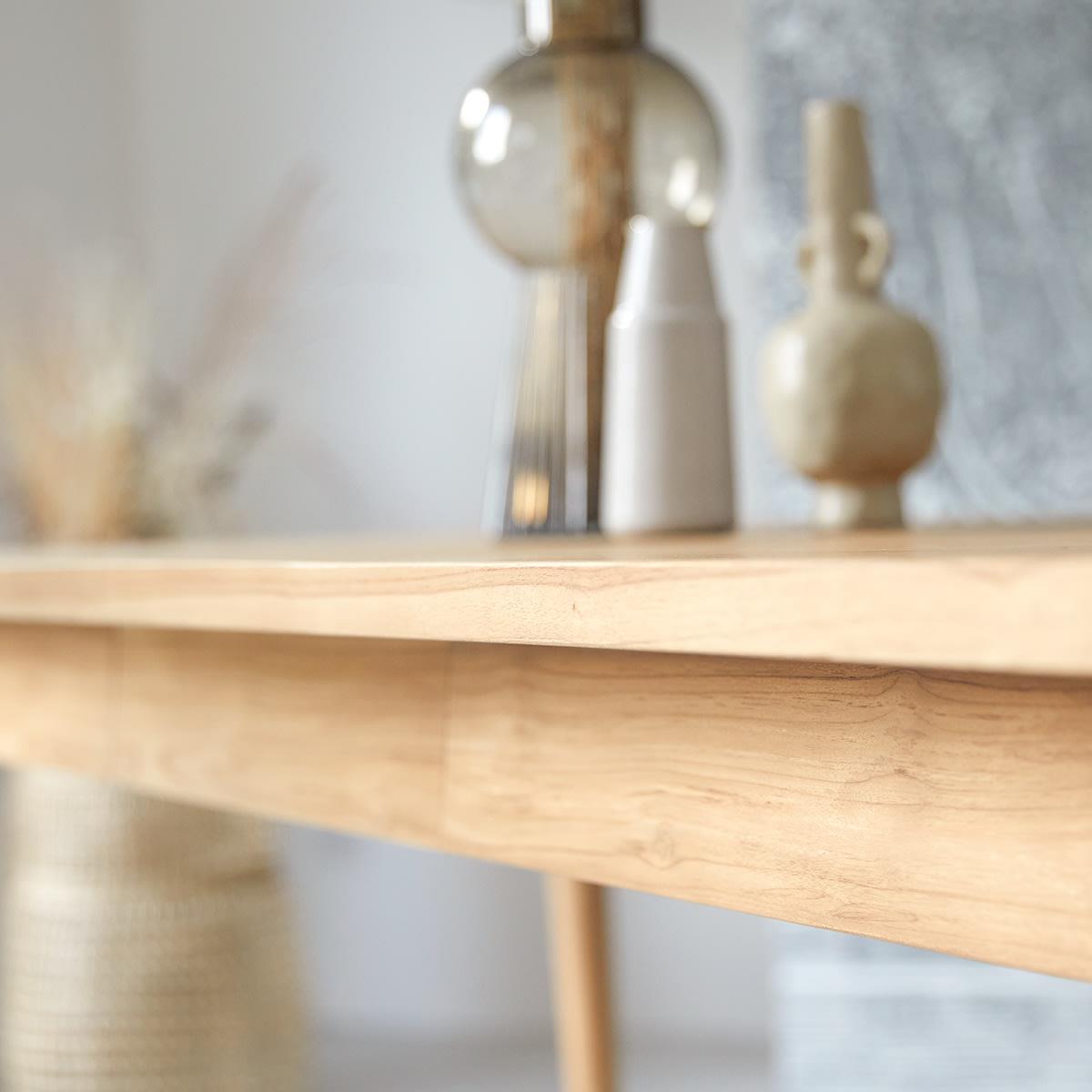 Tikamoon - Jonàk - Massief teakhouten eettafel voor 6|8 personen.