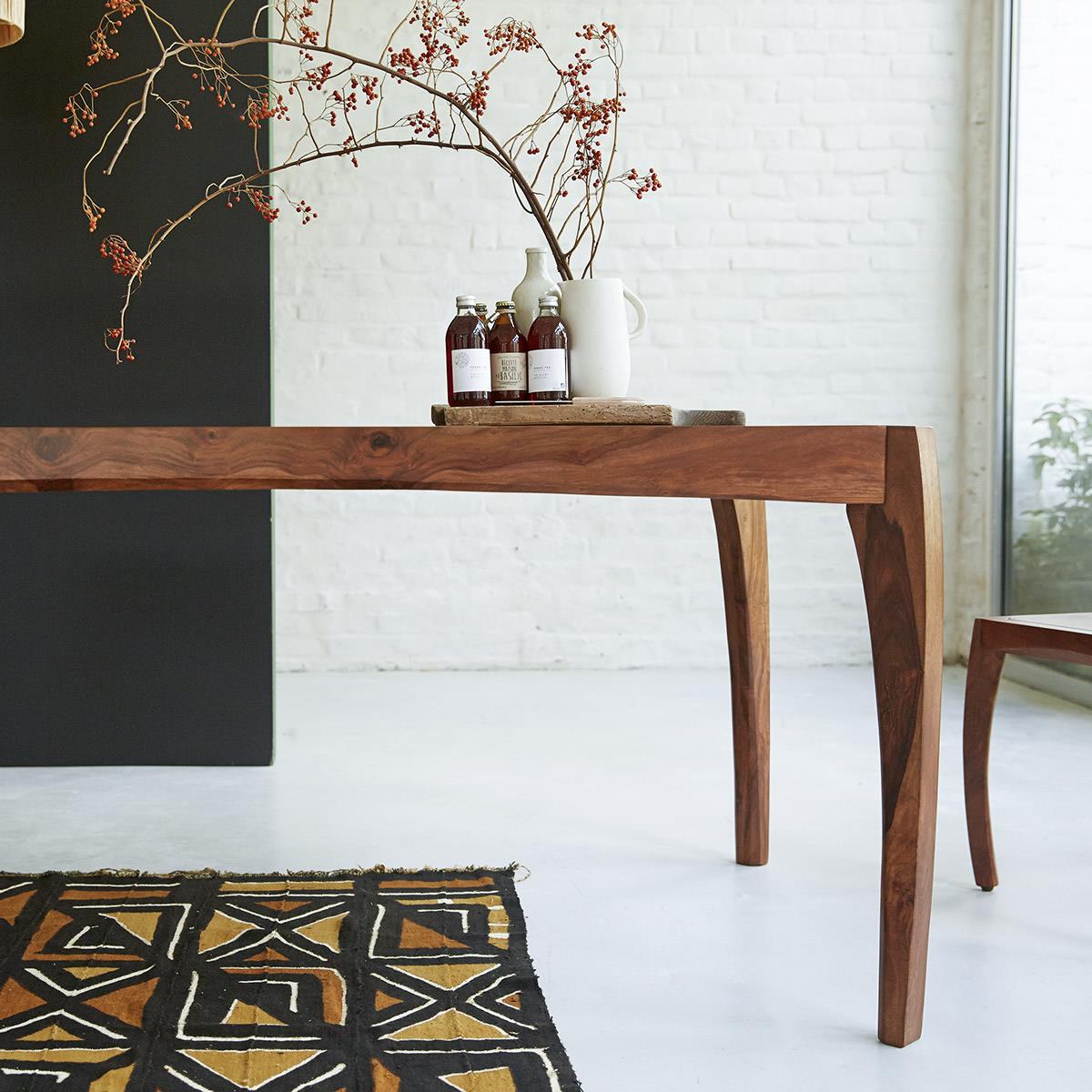 Tikamoon - Luna - Tafel van massief palissander voor 6|8 personen.