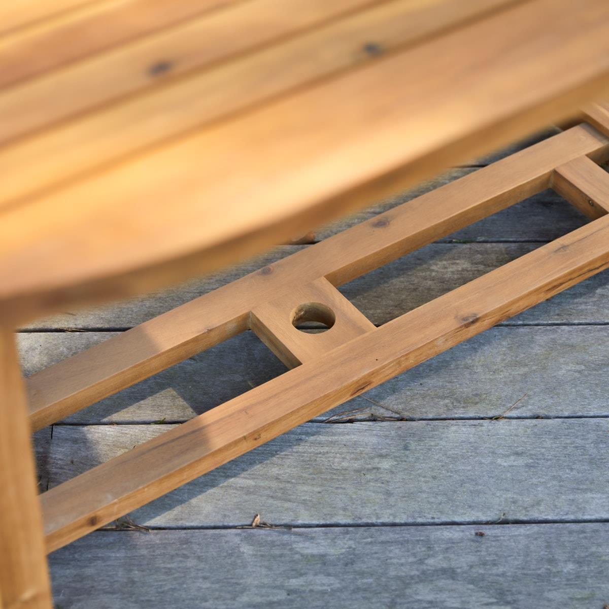 Tikamoon - Capri - Massief acaciahouten tuinset 6 stoelen