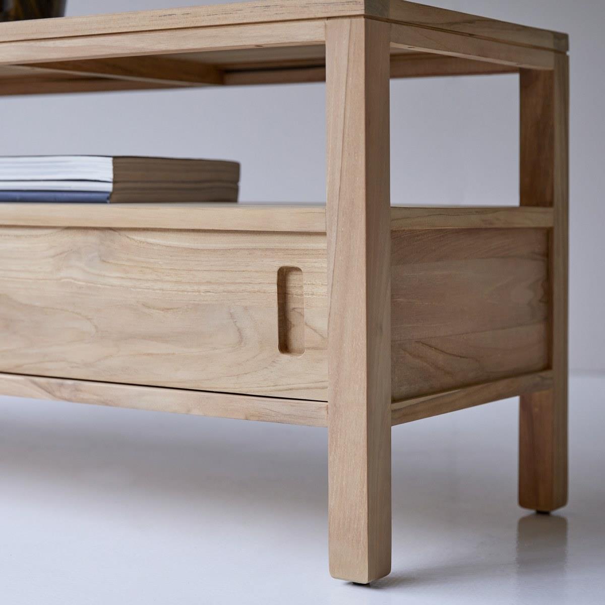 Tikamoon - Anton - Tv-meubel van massief teakhout 130 cm