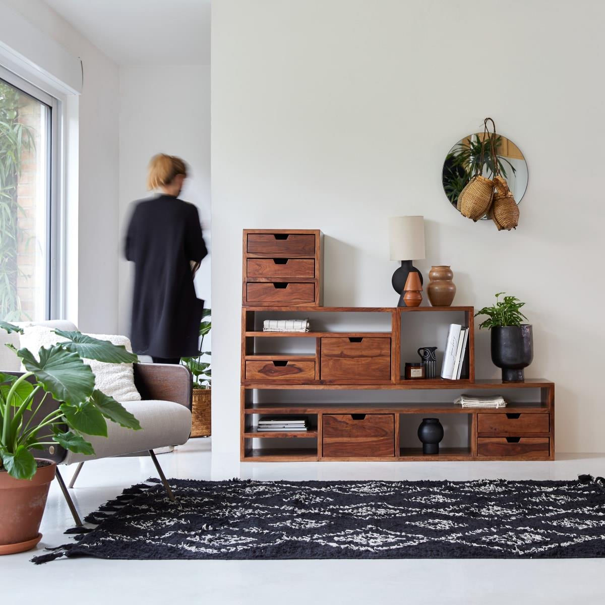 Tikamoon - Kwarto - Massief palissander tv-meubel 85 cm