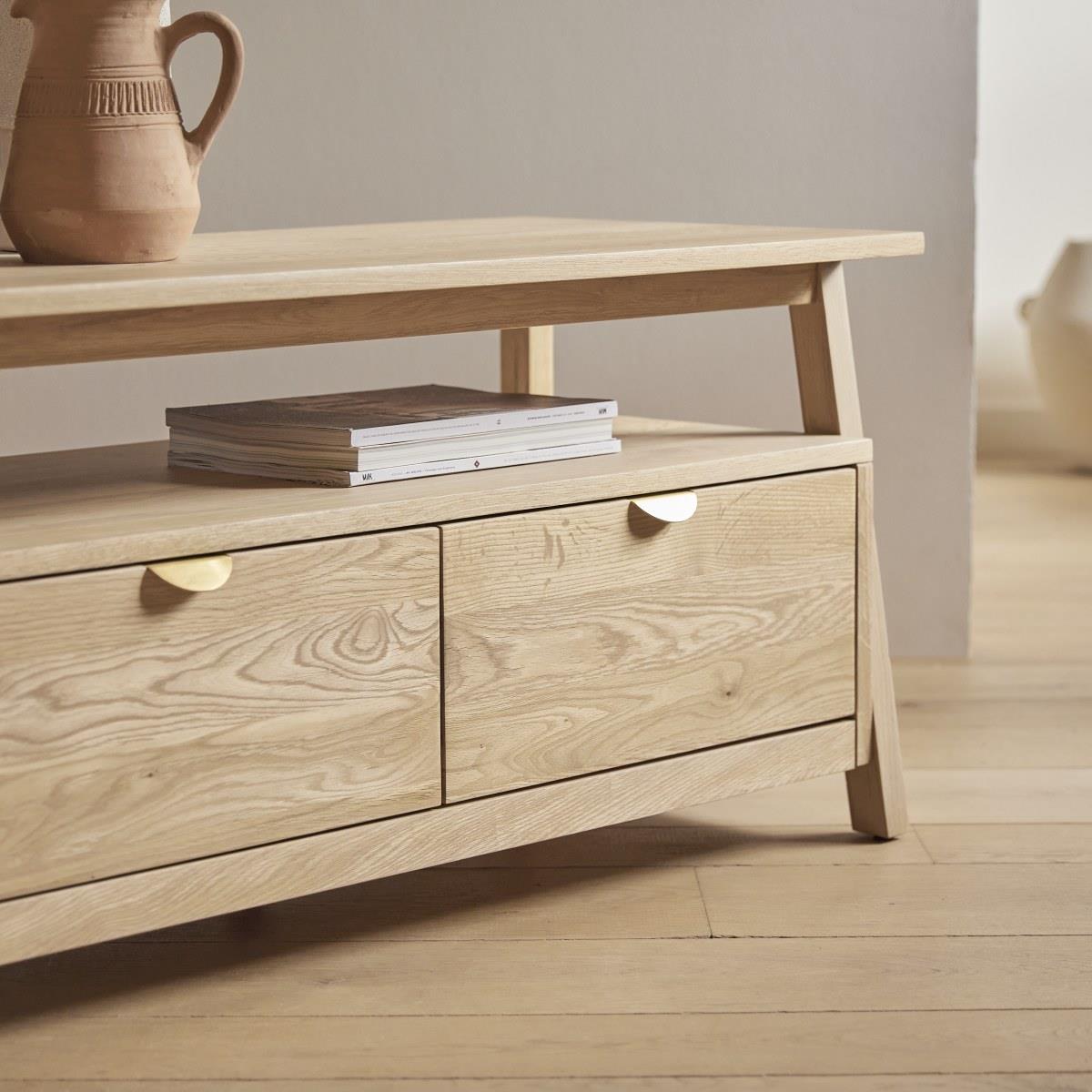 Tikamoon - Pola - Massief eiken tv-meubel 150 cm