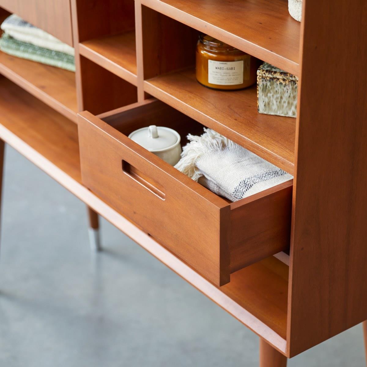 Tikamoon - Magda 50's - Massief mahonie bureau
