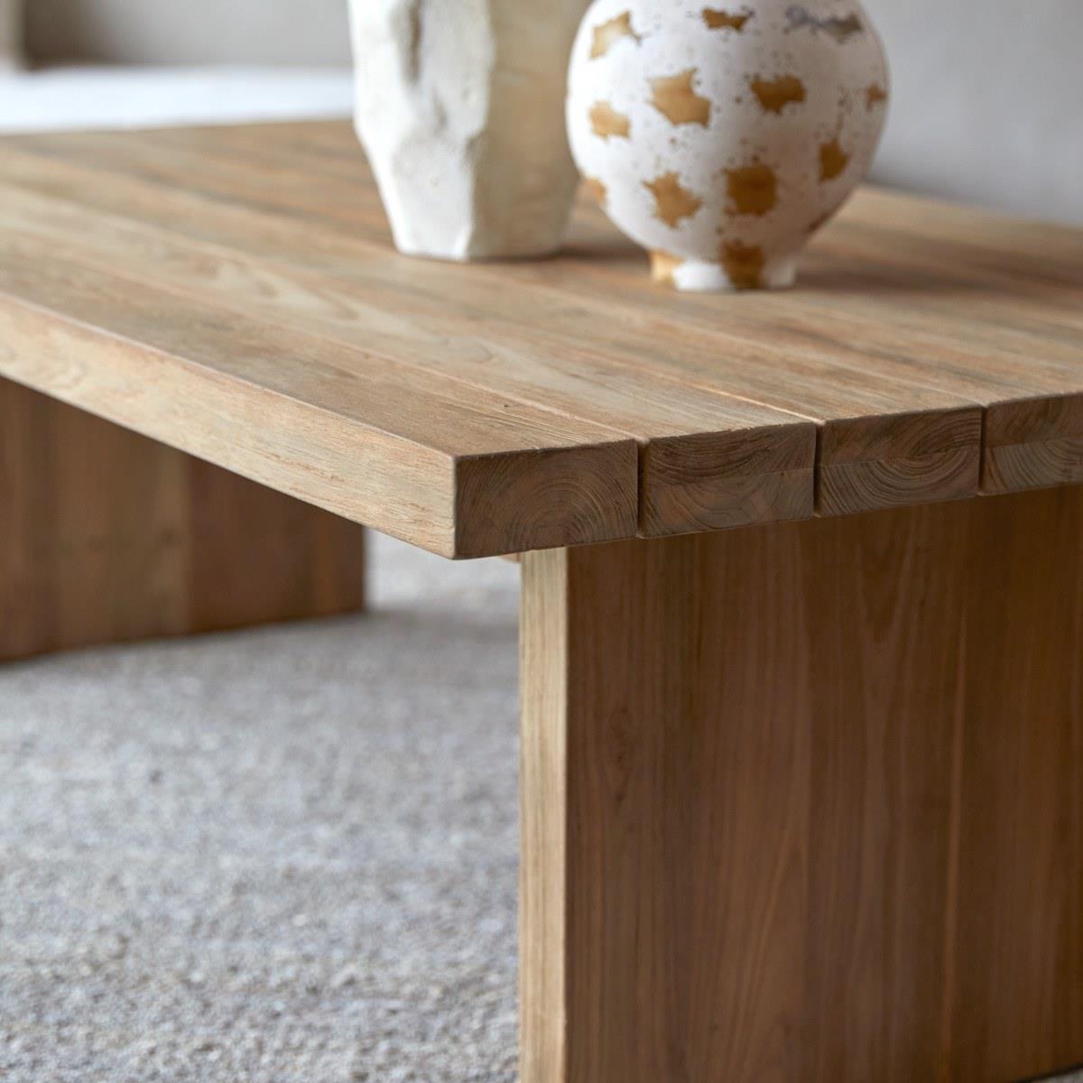 Tikamoon - Salontafel van gerecycled massief teakhout 150 x 80 Joaquin