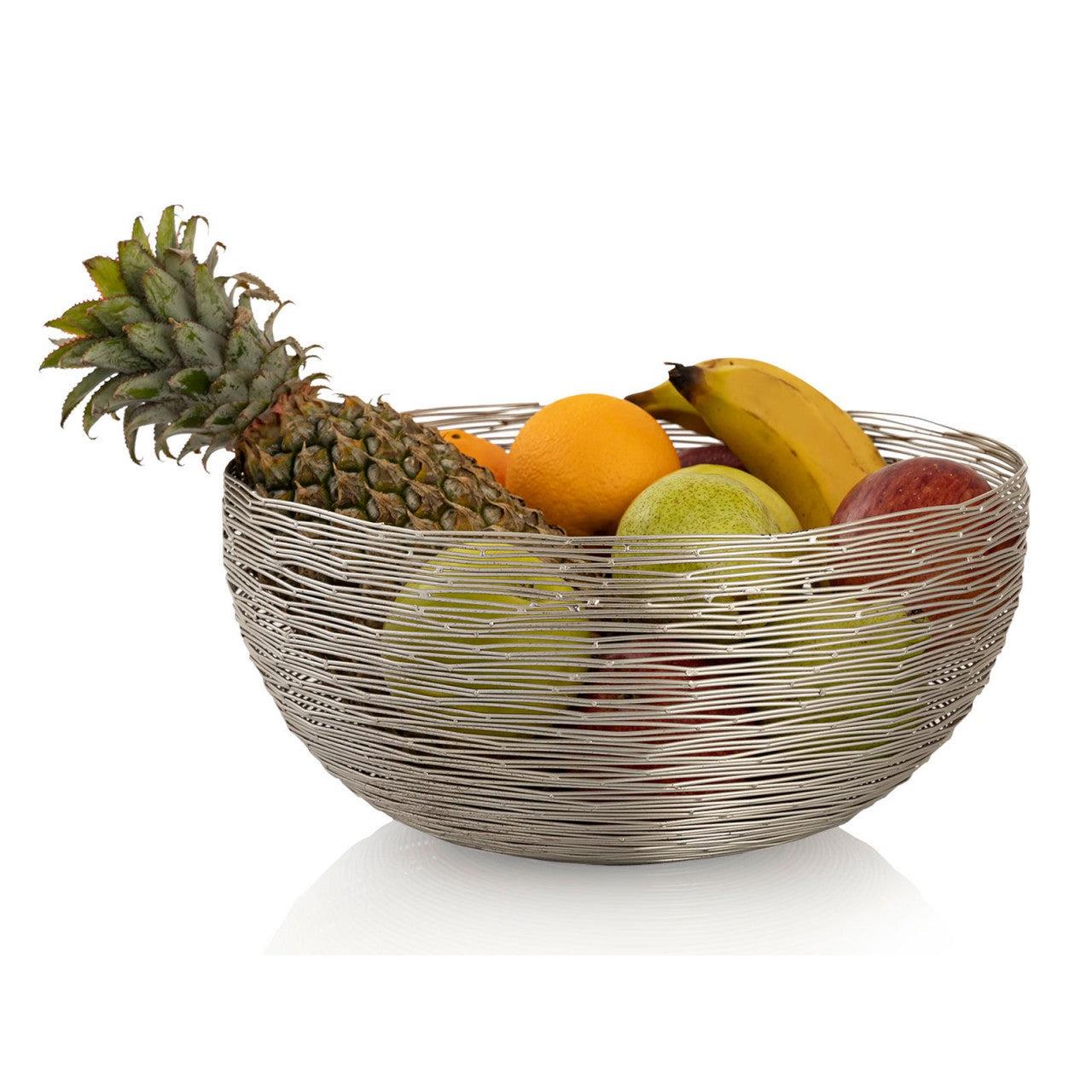 SVJ Schaal Rond - 30 x 30 x 15 cm - Metaal - Zilver