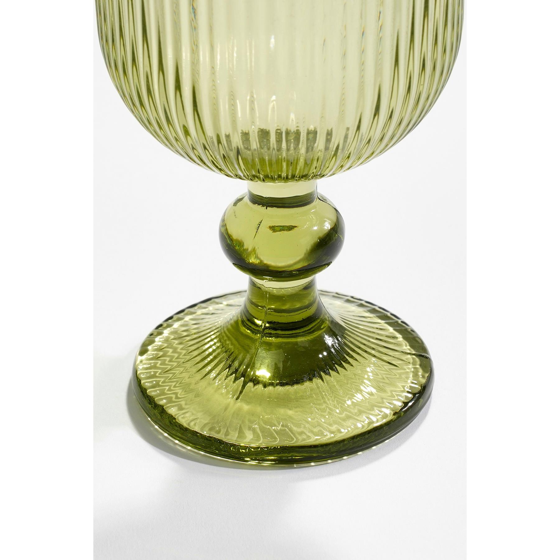 Mica Decorations Merlot Wijnglas - Set van 6 - 250 ml - Lichtgroen