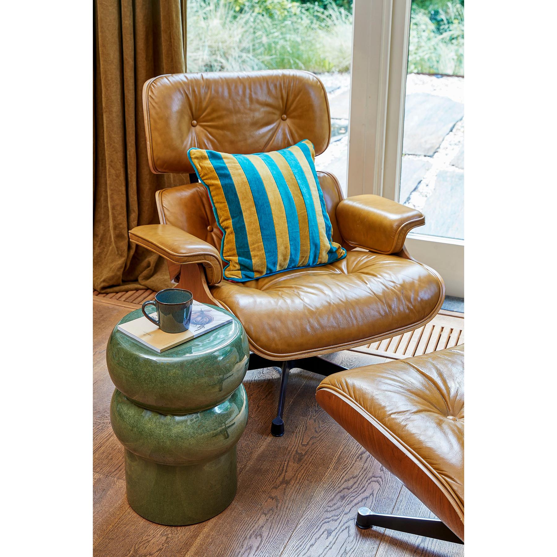 In The Mood Collection Clair Sierkussen - L45 x B45 x H10 cm - Groen