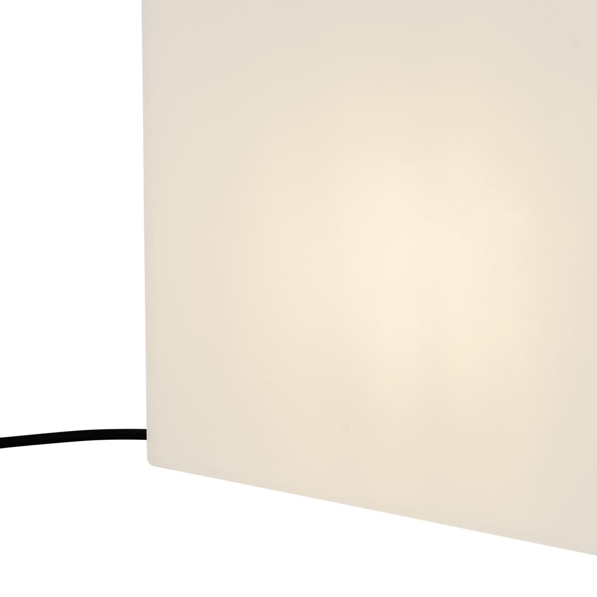 QAZQA Smart buitenlamp wit 30 cm vierkant incl. LED A60 IP44 - Nura