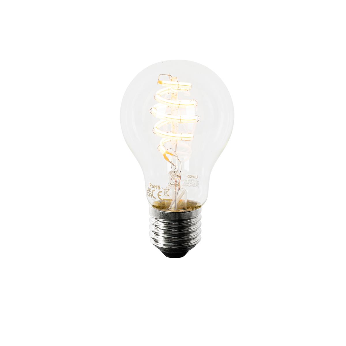 QAZQA Smart buiten wandlamp zwart IP44 incl. Wifi A60 - Daphne