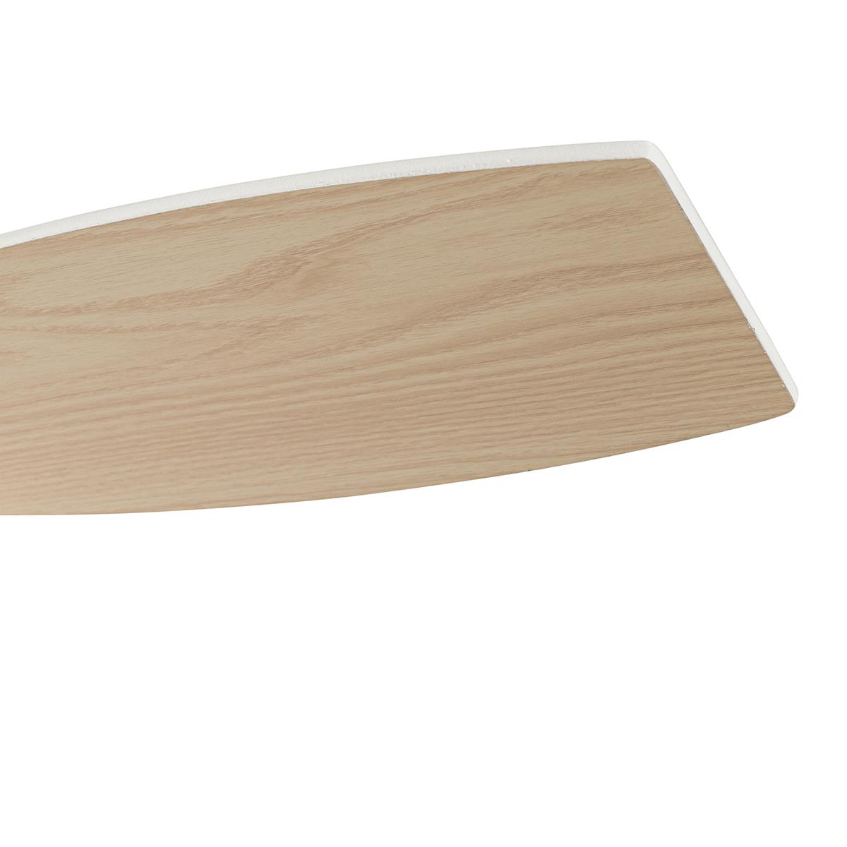 QAZQA Plafondventilator voor buiten wit incl. LED met