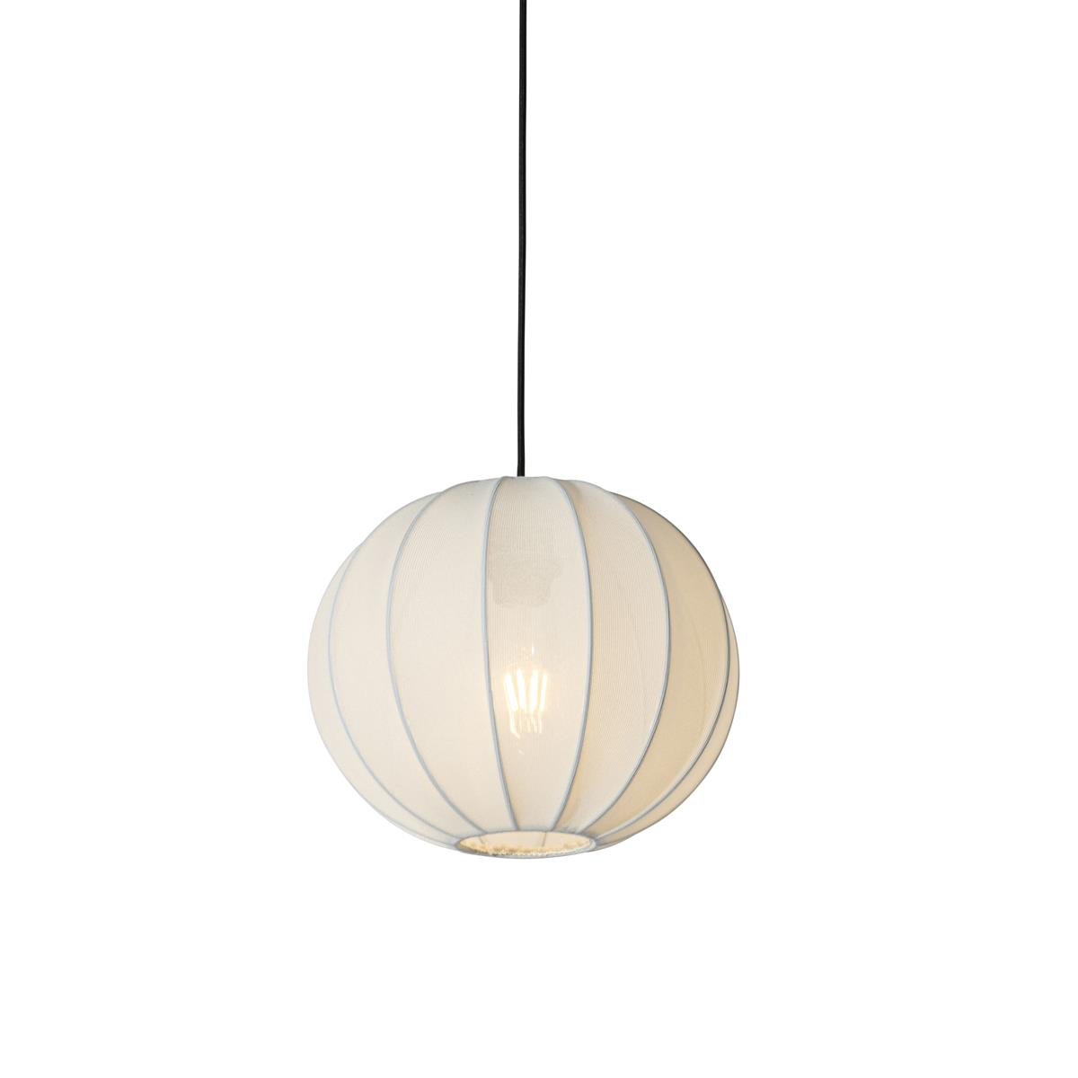 QAZQA Japandi hanglamp wit zijden 30cm - Plu