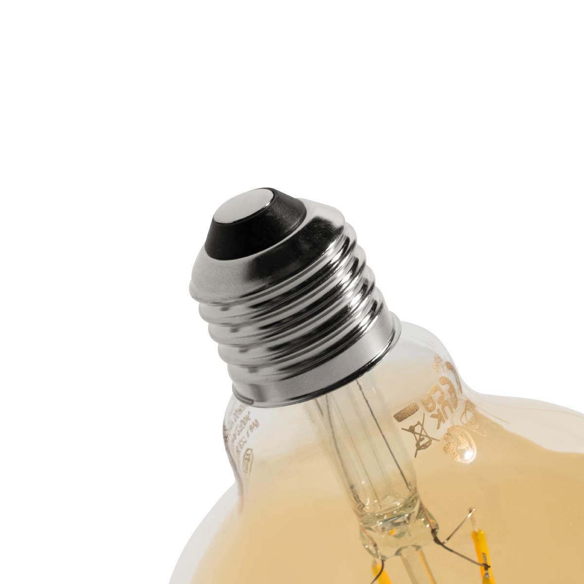 LUEDD E27 3-staps dimbaar LED lamp goud G95 4W 450 lm 2700K