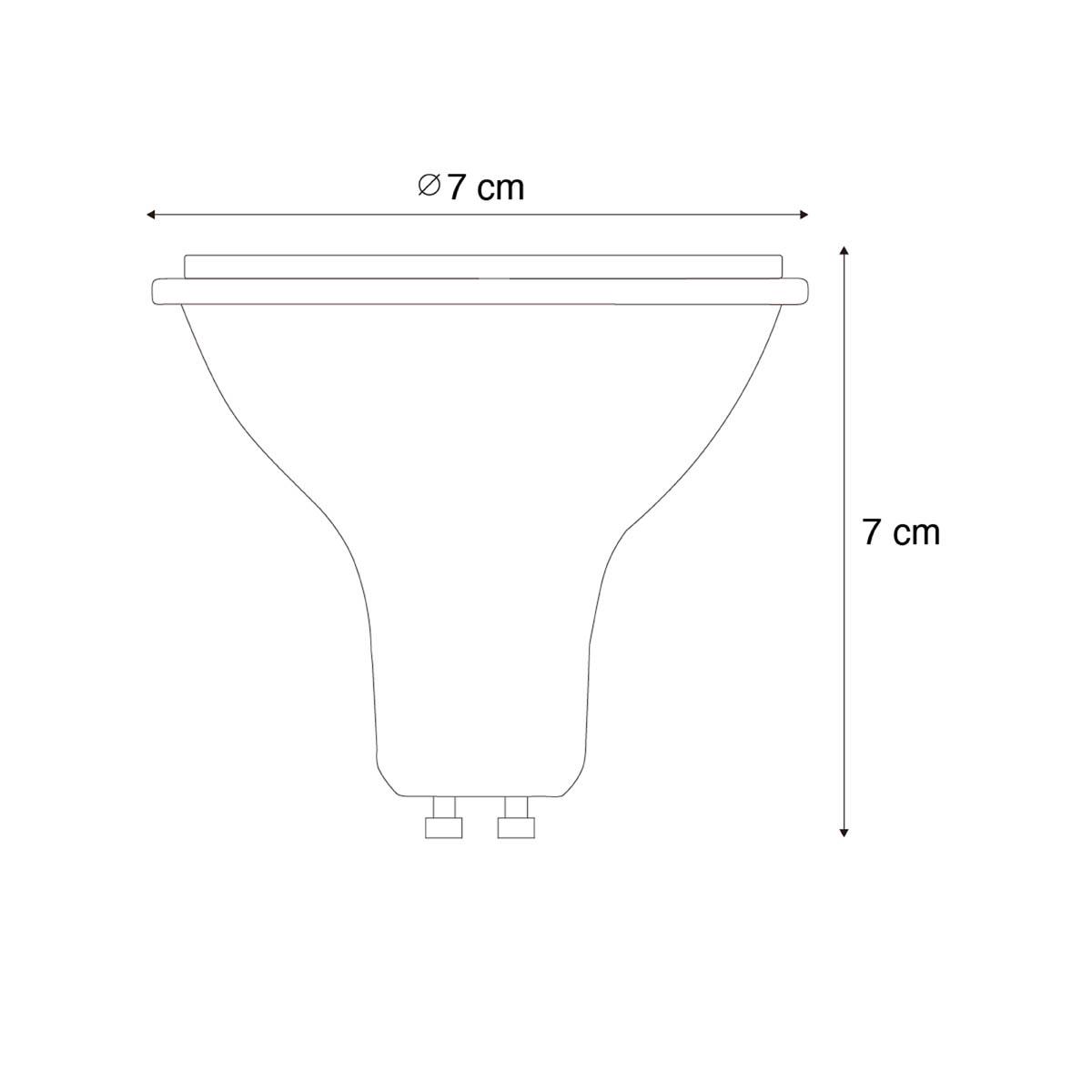 LUEDD Smart GU10 dimbare LED lamp AR70 6W 520 lm 2200 - 6500K