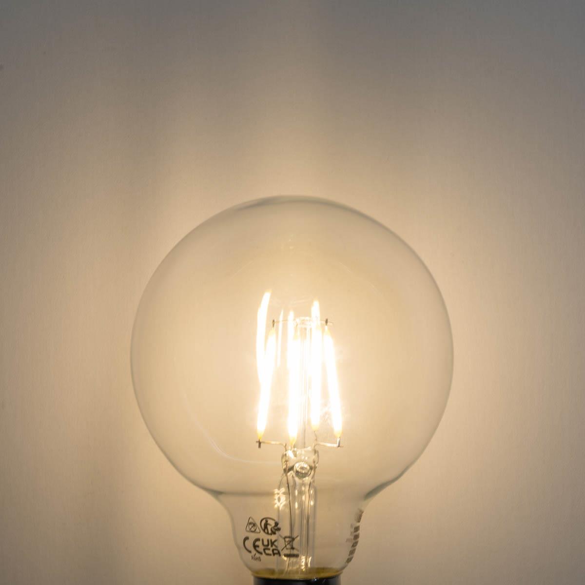 LUEDD E27 3-staps dimbaar LED lamp G95 4W 450 lm 3000K