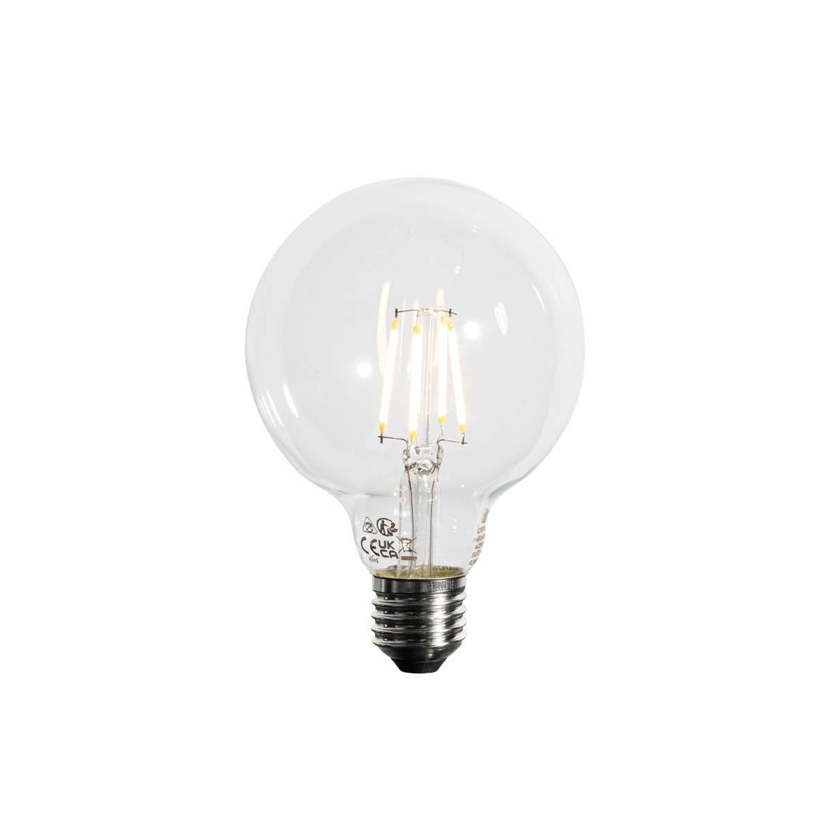 LUEDD E27 3-staps dimbaar LED lamp G95 4W 450 lm 3000K