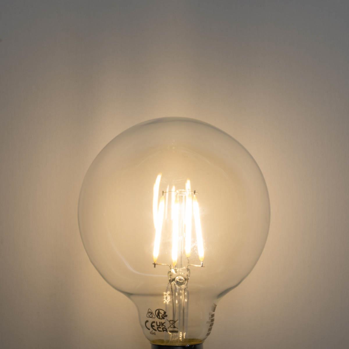 LUEDD E27 3-staps dimbaar LED lamp G95 4W 450 lm 3000K