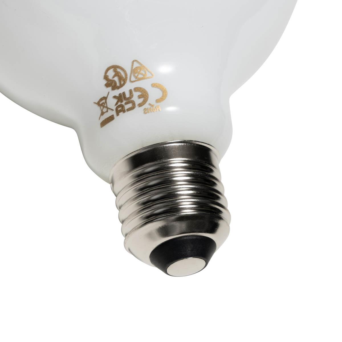 LUEDD E27 3-staps dimbaar LED lamp opaal G95 4W 450 lm 3000K