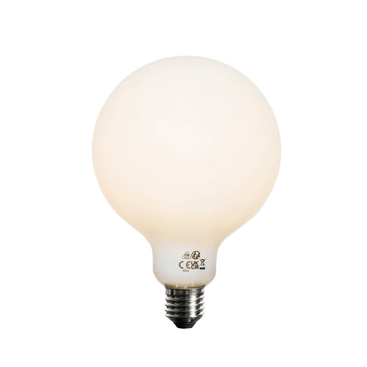 LUEDD E27 3-staps dimbaar LED lamp opaal G125 4W 450 lm 3000K