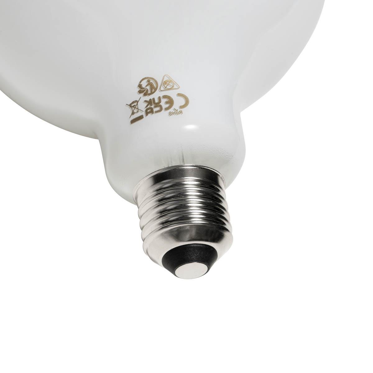 LUEDD E27 3-staps dimbaar LED lamp opaal G125 4W 450 lm 3000K